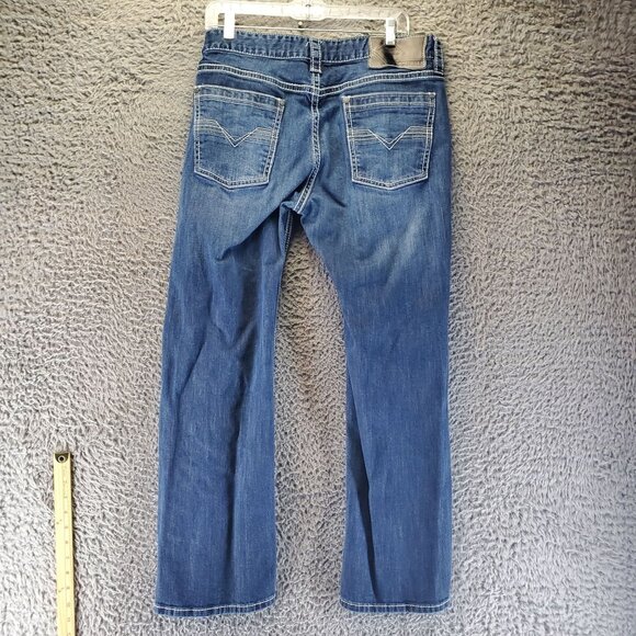 Rock & Roll Denim Jeans Mens 34x30 Blue Pistol Straight Regular Denim - Picture 13 of 14